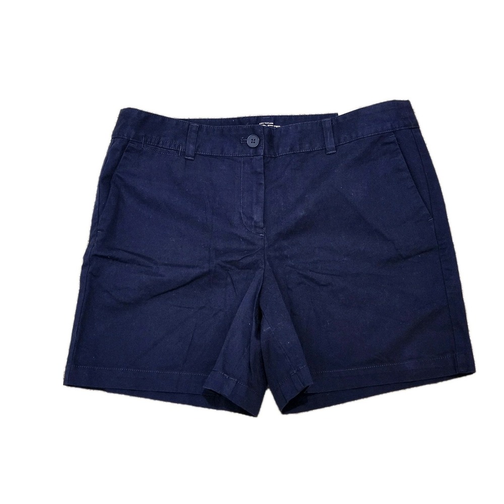Ann Taylor Loft Shorts Navy Blue Solid 6 Inch‎ Inseam Classic Size 10